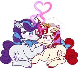 Size: 1165x1023 | Tagged: safe, artist:musical-medic, imported from derpibooru, glory, moondancer (g1), pony, female, g1, g1 to g4, g4, generation leap, glorydancer, lesbian, magic, shipping, simple background, transparent background