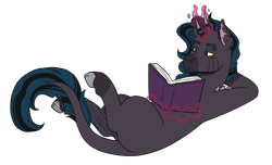 Size: 3300x2000 | Tagged: safe, artist:kikirdcz, imported from derpibooru, oc, oc only, pony, unicorn, book, high res, magic, simple background, solo, transparent background