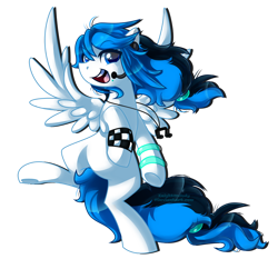 Size: 1024x955 | Tagged: safe, artist:xnightmelody, imported from derpibooru, oc, oc only, oc:melody breeze, pegasus, pony, bipedal, female, open mouth, pegasus oc, simple background, solo, transparent background