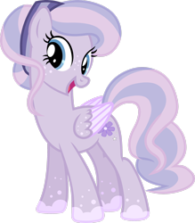 Size: 2292x2617 | Tagged: safe, artist:maomao27, imported from derpibooru, oc, oc only, oc:purple blossom, pegasus, pony, base used, female, folded wings, freckles, full body, high res, hooves, mare, open mouth, open smile, pegasus oc, simple background, smiling, solo, standing, tail, transparent background, two toned mane, two toned tail, vector, wings