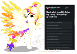 Size: 1700x1200 | Tagged: safe, artist:galeemlightseraphim, imported from derpibooru, oc, oc only, oc:galeem light, pegasus, pony, ethereal mane, female, mare, pegasus oc, simple background, starry mane, transparent background