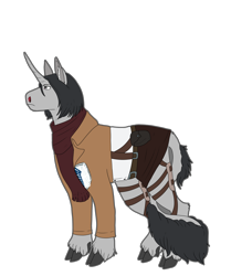 Size: 3600x4300 | Tagged: safe, artist:sashakruchkinatv, imported from derpibooru, oc, pony, unicorn, clothes, male, scarf, simple background, solo, stallion, transparent background