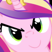 Size: 104x104 | Tagged: safe, imported from derpibooru, princess cadance, queen chrysalis, fake cadance, female, hi anon, meme, picture for breezies, reaction image