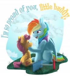 Size: 2410x2609 | Tagged: safe, artist:allyclaw, artist:allyclawz, imported from derpibooru, rainbow dash, scootaloo