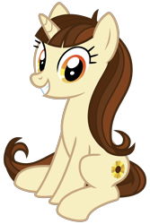 Size: 2000x3000 | Tagged: safe, artist:cheezedoodle96, imported from derpibooru, dawnlighter, pony, unicorn, .svg available, bangs, female, friendship student, looking at you, mare, show accurate, simple background, sitting, smiling, smiling at you, solo, svg, transparent background, vector