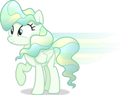 Size: 4532x3563 | Tagged: safe, artist:anime-equestria, imported from derpibooru, vapor trail, pegasus, pony, absurd resolution, female, mare, raised hoof, show accurate, simple background, smiling, solo, transparent background, vector, wings