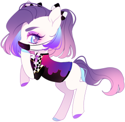 Size: 1024x996 | Tagged: safe, artist:miioko, imported from derpibooru, oc, oc only, earth pony, pony, clothes, colored hooves, earth pony oc, eyelashes, face mask, female, mare, mask, simple background, solo, transparent background