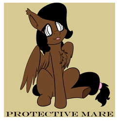 Size: 1632x1664 | Tagged: safe, artist:brainiac, imported from derpibooru, part of a set, oc, oc:inner sight, pegasus, pony, chest fluff, female, mare, meme, no context, protective mare (set), solo