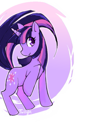 Size: 397x559 | Tagged: safe, alternate version, artist:些か祐き, imported from derpibooru, twilight sparkle, pony, unicorn, female, mare, multiple variants, solo, unicorn twilight