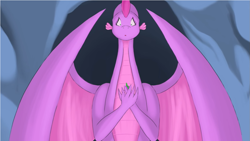 Size: 1193x673 | Tagged: safe, artist:kenisu-of-dragons, imported from derpibooru, spike, dragon, dragoness, female, scared, small scale