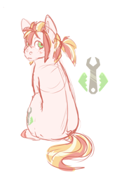 Size: 674x1010 | Tagged: safe, artist:orangemoonarts, imported from derpibooru, oc, oc only, oc:apple heart, earth pony, pony, looking back, male, offspring, parent:big macintosh, parent:princess cadance, parents:cadmac, simple background, sitting, solo, stallion, transparent background