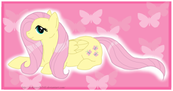 Size: 2216x1160 | Tagged: safe, artist:pinky-poodle, imported from derpibooru, fluttershy, pegasus, pony, female, mare, solo