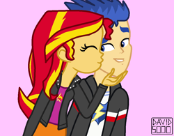 Size: 958x748 | Tagged: safe, artist:xxdavid5000xx, imported from derpibooru, flash sentry, sunset shimmer, equestria girls, female, flashimmer, male, shipping, straight