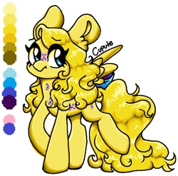 Size: 562x558 | Tagged: safe, artist:cupute, imported from derpibooru, dancing butterflies, g1, ms paint, simple background, solo, white background, yellow