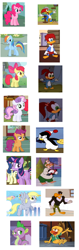 Size: 624x1980 | Tagged: safe, edit, apple bloom, derpy hooves, pinkie pie, rainbow dash, scootaloo, spike, sweetie belle, twilight sparkle, bird, buzzard, dragon, earth pony, pegasus, penguin, pony, unicorn, walrus, call of the cutie, sonic rainboom (episode), the super speedy cider squeezy 6000, adorabloom, buzz buzzard, cartoon, chilly willy, crossover, cute, cutealoo, dashabetes, derpabetes, diapinkes, diasweetes, female, knothead, male, mare, simple background, spikabetes, splinter (woody woodpecker), the new woody woodpecker show, tweaky da lackey, twiabetes, wally walrus, white background, winnie woodpecker, woodpecker, woody woodpecker