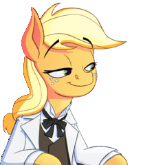 Size: 240x240 | Tagged: safe, artist:anontheanon, edit, imported from ponybooru, applejack, applejack's plantation, hilarious, meme, racism, simple background, transparent background