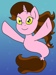 Size: 2000x2700 | Tagged: safe, artist:wrath-marionphauna, derpibooru exclusive, imported from derpibooru, oc, oc only, oc:color breezie, seapony (g4), unicorn, high res, smiling, solo