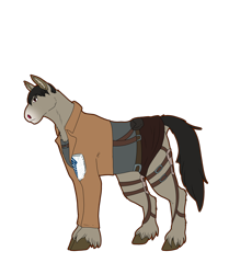 Size: 3600x4300 | Tagged: safe, artist:sashakruchkinatv, imported from derpibooru, earth pony, pony, attack on titan, berthold hoover, male, ponified, simple background, solo, stallion, transparent background