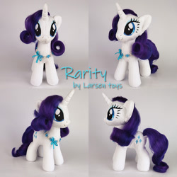 Size: 800x800 | Tagged: safe, artist:larsen toys, imported from derpibooru, rarity, pony, unicorn, irl, photo, plushie, solo