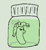 Size: 177x193 | Tagged: safe, artist:anonymous, pinkie pie, earth pony, pony, aggie.io, female, food, jar, mare, meme, pickle, pickle jar, simple background, smiling, solo