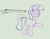 Size: 237x187 | Tagged: safe, artist:firecracker, twilight sparkle, oc, oc:anon, human, pony, unicorn, aggie.io, double barreled shotgun, female, frown, gun, horn, looking back, mare, raised hoof, shotgun, simple background, unicorn twilight, weapon