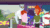 Size: 640x360 | Tagged: safe, imported from derpibooru, screencap, crimson napalm, curly winds, max steele, raspberry lilac, some blue guy, space camp, sunset shimmer, equestria girls, equestria girls series, sunset's backstage pass!, spoiler:eqg series (season 2), animated, female, fist bump, gif, gifs.com, male, music festival outfit, smiling