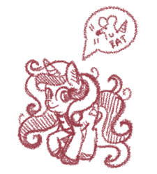 Size: 381x423 | Tagged: safe, artist:redpalette, imported from derpibooru, oc, oc:red palette, pony, rat, unicorn, clothes, cute, female, freckles, horn, mare, scarf, sketch, smiling, unicorn oc