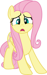 Size: 3000x4849 | Tagged: safe, artist:cloudy glow, imported from derpibooru, fluttershy, pegasus, pony, .ai available, female, folded wings, high res, mare, open mouth, simple background, solo, transparent background, vector, wings