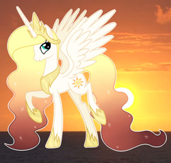 Size: 1280x1220 | Tagged: safe, artist:cindystarlight, imported from derpibooru, oc, oc:sunshine, alicorn, pony, female, mare, solo