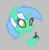 Size: 165x168 | Tagged: safe, artist:firecracker, lyra heartstrings, oc, oc:anon, human, pony, unicorn, aggie.io, female, horn, lowres, mare, micro, simple background, smiling