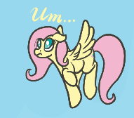 Size: 191x168 | Tagged: safe, artist:ahorseofcourse, fluttershy, pegasus, pony, aggie.io, dialogue, female, flying, frown, looking up, mare, raised hoof, solo, spread wings, wings