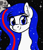 Size: 689x798 | Tagged: safe, artist:seafooddinner, oc, oc only, oc:nasapone, earth pony, pony, female, looking at you, mare, moon, smiling, solo, space, stars