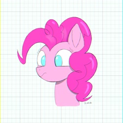 Size: 3200x3200 | Tagged: safe, artist:huodx, pinkie pie, earth pony, pony, chromatic aberration, female, grid, mare