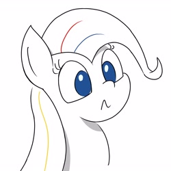 Size: 3200x3200 | Tagged: safe, artist:huodx, oc, oc only, pony, female, frown, mare, simple background