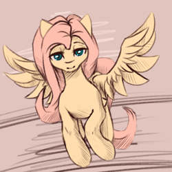 Size: 2000x2000 | Tagged: safe, artist:falses, imported from derpibooru, fluttershy, fly, pegasus, cute, daaaaaaaaaaaw, digital art, eyes open, female, flying, high res, legs, mare, shading, simple background, sketch, solo, spread wings, thighs, wings