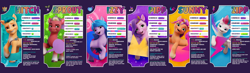 Size: 1554x455 | Tagged: artist needed, safe, imported from derpibooru, hitch trailblazer, izzy moonbow, pipp petals, sprout cloverleaf, sunny starscout, zipp storm, earth pony, pegasus, pony, unicorn, card, female, g5, instagram, male, mane stripe sunny, mare, my little pony: a new generation, new mane six (g5), smiling, stallion