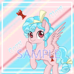 Size: 1268x1268 | Tagged: safe, artist:chemie152, imported from derpibooru, cozy glow, pegasus, pony, female, filly, foal, sample, solo