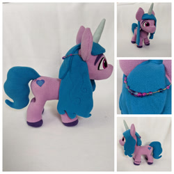 Size: 1024x1024 | Tagged: safe, artist:fleecefriendship, imported from derpibooru, izzy moonbow, pony, unicorn, female, g5, mare, my little pony: a new generation, photo, plushie, solo