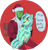 Size: 1312x1373 | Tagged: safe, artist:rhorse, lyra heartstrings, oc, oc:anon, anonymous, christmas, clothes, concept, costume, holiday, ornament, santa costume