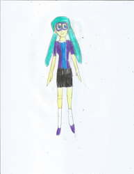 Size: 1700x2200 | Tagged: safe, artist:justinandrew1984, imported from derpibooru, juniper montage, equestria girls, clothes, pencil drawing, solo, traditional art