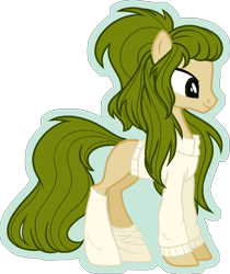 Size: 839x1000 | Tagged: safe, artist:stormcloud-yt, imported from derpibooru, oc, oc only, earth pony, pony, base used, clothes, earth pony oc, simple background, smiling, socks, solo, transparent background
