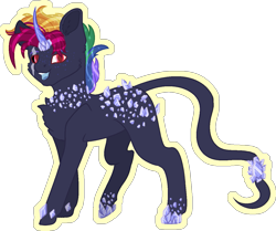 Size: 1265x1058 | Tagged: safe, artist:stormcloud-yt, imported from derpibooru, oc, oc only, pony, unicorn, base used, female, horn, mare, multicolored hair, rainbow hair, simple background, smiling, solo, transparent background, unicorn oc