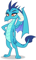 Size: 2000x3339 | Tagged: safe, artist:frownfactory, imported from derpibooru, princess ember, dragon, school daze, dragoness, female, horns, simple background, solo, transparent background, vector, wings