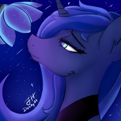 Size: 500x500 | Tagged: safe, artist:dashy21, imported from derpibooru, princess luna, alicorn, pony, female, flower, solo