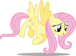 Size: 2832x2118 | Tagged: safe, artist:soren-the-owl, imported from derpibooru, fluttershy, pegasus, pony, female, flying, full body, high res, hooves, mare, open mouth, open smile, shadow, simple background, smiling, solo, spread wings, tail, transparent background, vector, wings