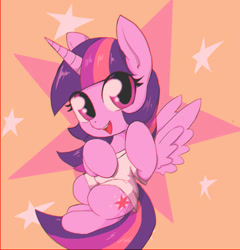 Size: 922x960 | Tagged: safe, artist:a.s.e, imported from derpibooru, twilight sparkle, alicorn, pony, aesthetics, chromatic aberration, clothes, female, happy, looking at you, shirt, solo, twilight sparkle (alicorn)