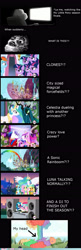 Size: 1998x6198 | Tagged: safe, edit, edited screencap, imported from derpibooru, screencap, applejack, dj pon-3, pinkie pie, princess cadance, princess celestia, princess luna, queen chrysalis, rainbow dash, rarity, shining armor, twilight sparkle, vinyl scratch, changeling, pony, a canterlot wedding, lesson zero, season 2, atomic rainboom, explosion, hub logo, logo, meme, mushroom cloud, my little brony, rage comic, the hub