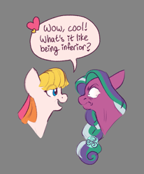 Size: 1025x1242 | Tagged: safe, artist:horse-time-babey, imported from derpibooru, toola roola, pony, angry, beta toola roola, faic, g3, speech bubble