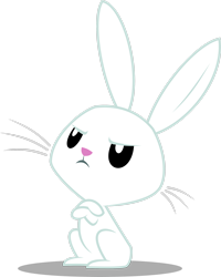 Size: 2192x2736 | Tagged: safe, artist:soren-the-owl, imported from derpibooru, angel bunny, rabbit, animal, crossed arms, high res, shadow, simple background, solo, transparent background, vector