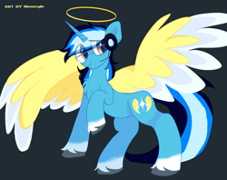 Size: 3688x2928 | Tagged: safe, artist:memengla, imported from derpibooru, oc, oc only, alicorn, pony, chest fluff, halo, solo